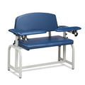 Clinton Extra-Wide, Blood Drawing Chair with Padded Arms, GunMetal 66000-3GM